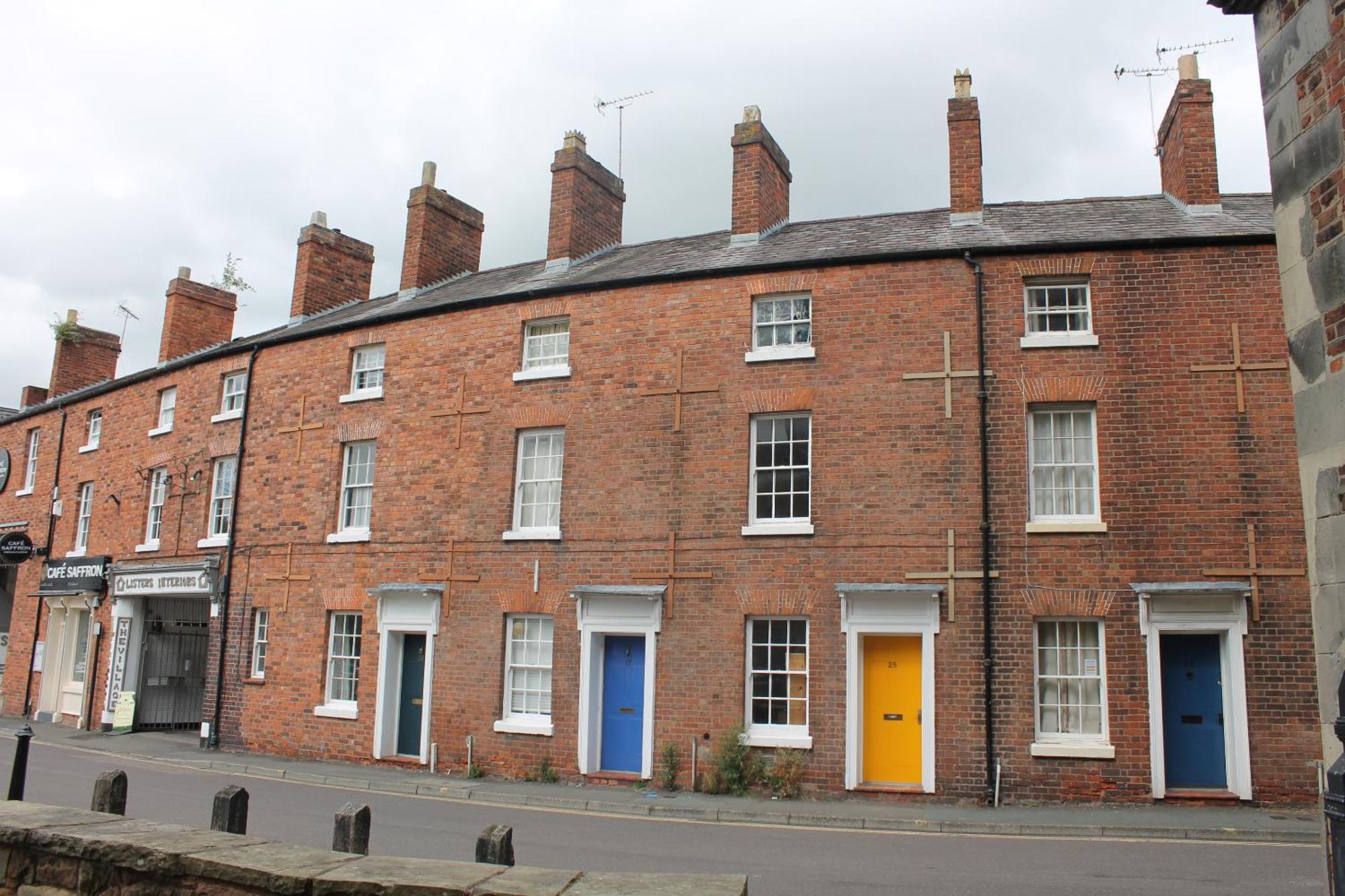 Willa Shrewsbury Georgian Town House - Hills Lane Zewnętrze zdjęcie